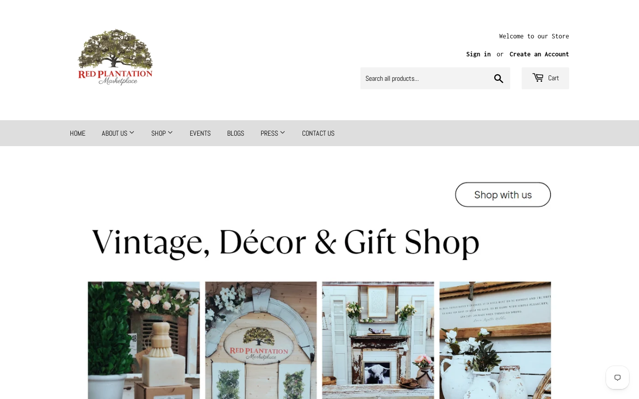 Red Plantation website preview