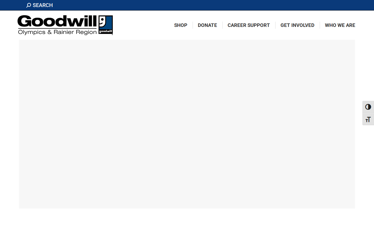 Goodwill - Olympia Outlet website preview