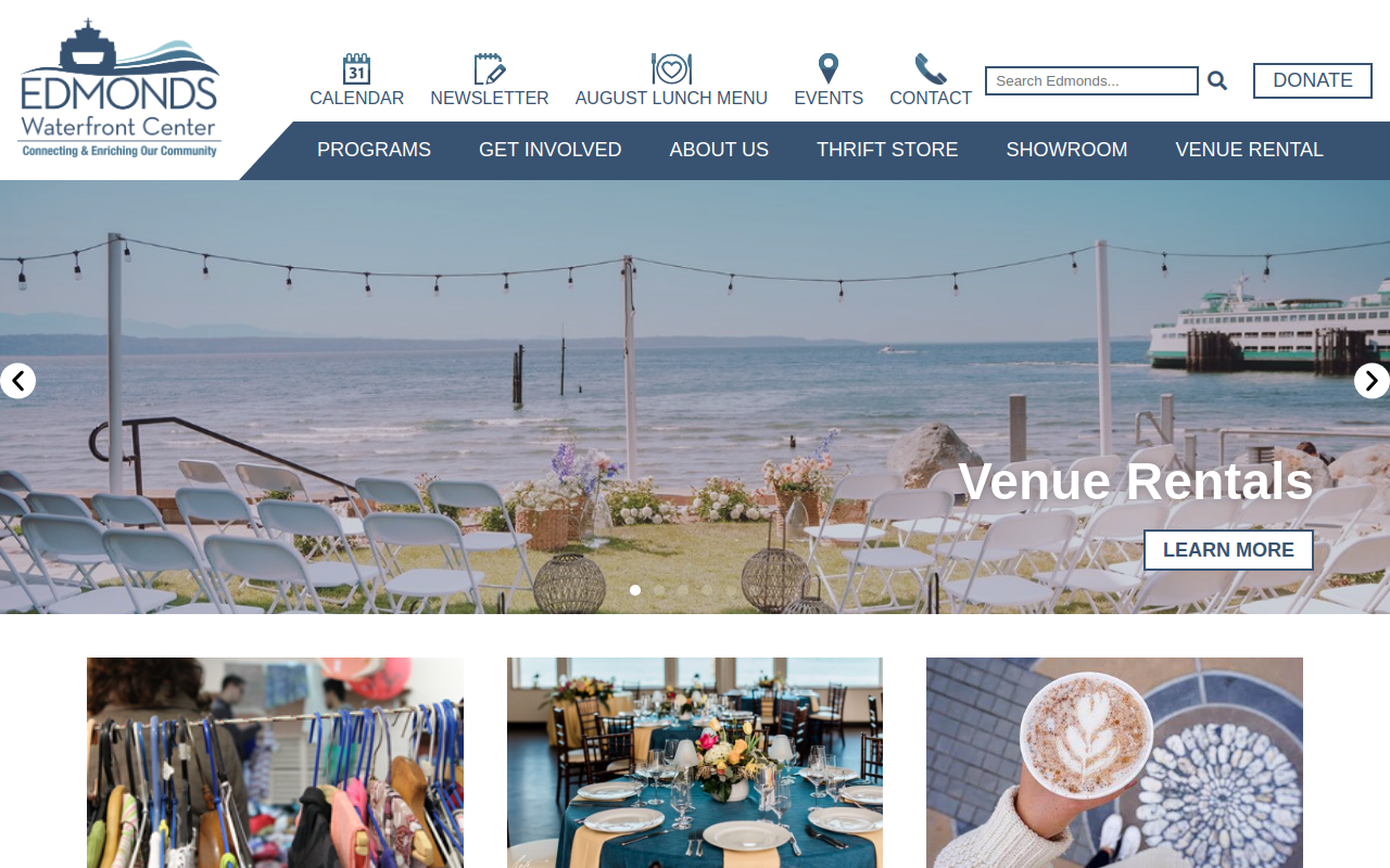 Edmonds Senior Center Thrift Store website preview