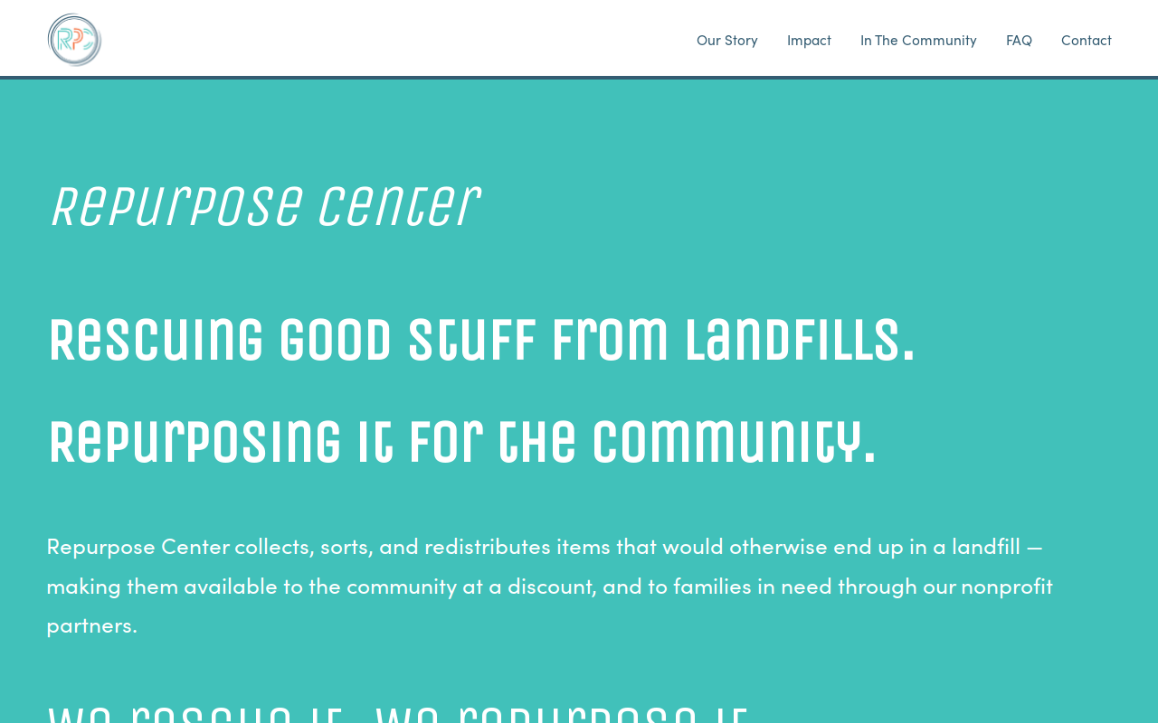 RePurpose Center website preview