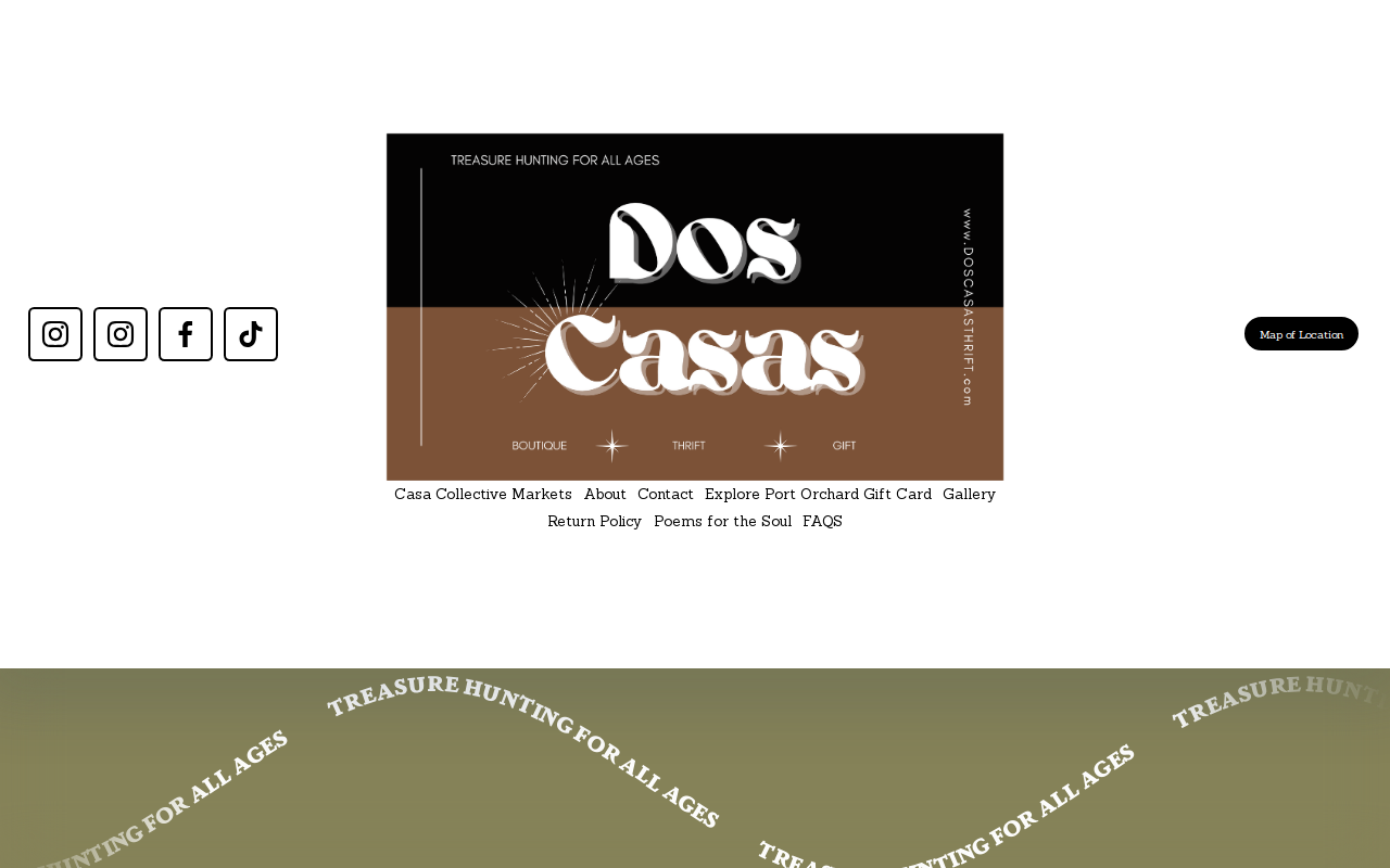 Dos Casas Thrift website preview
