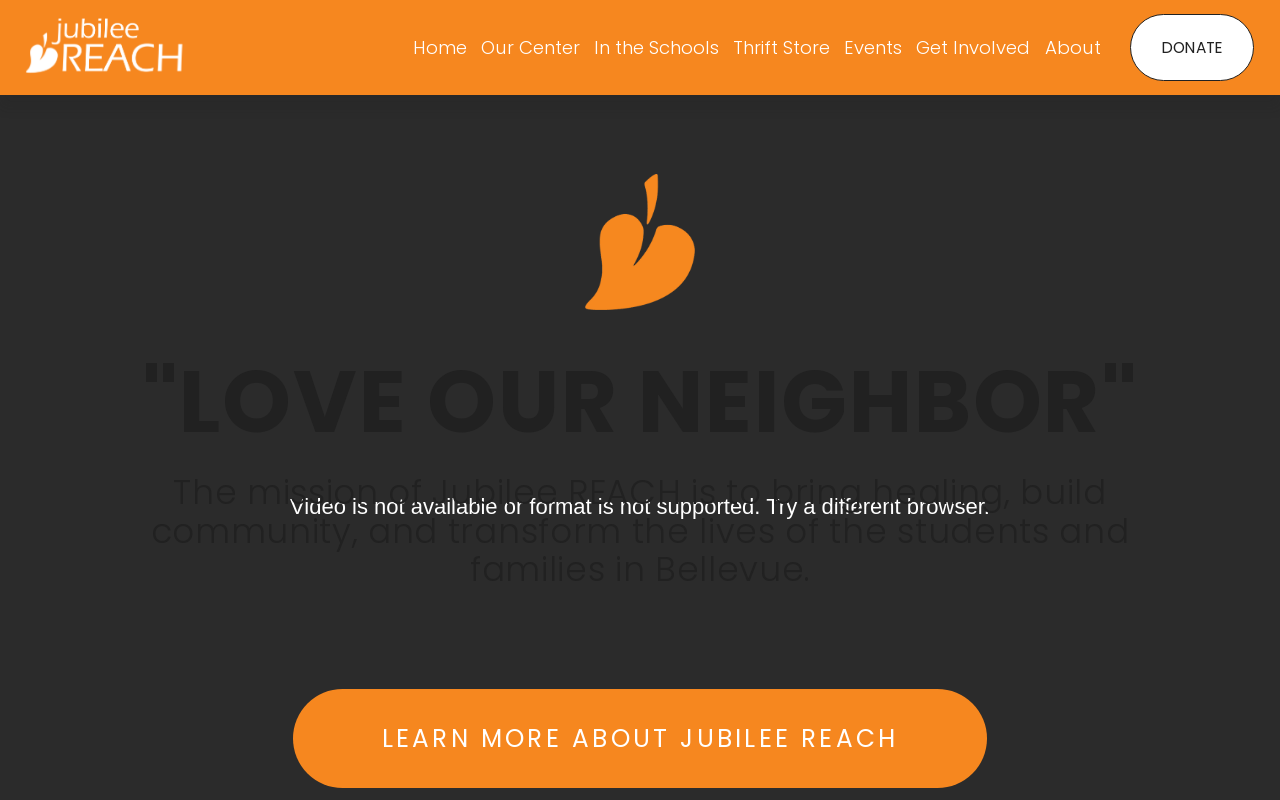 Jubilee REACH Thrift Store website preview