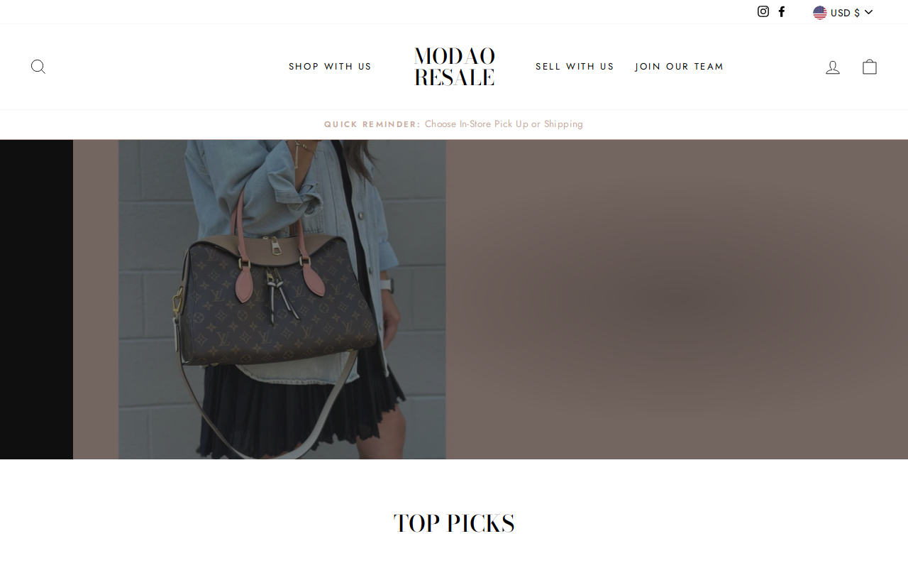 Modao website preview