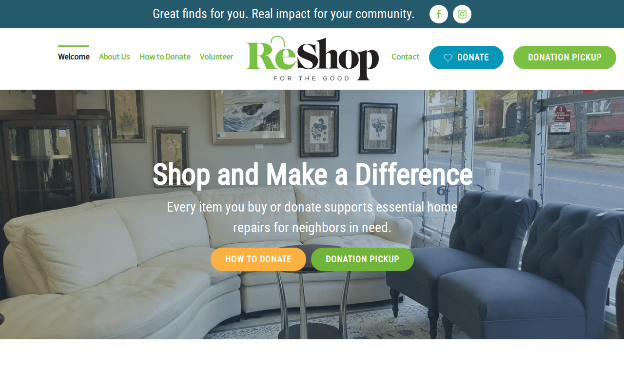 ReShop website preview