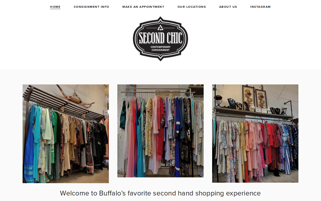 Second Chic website preview