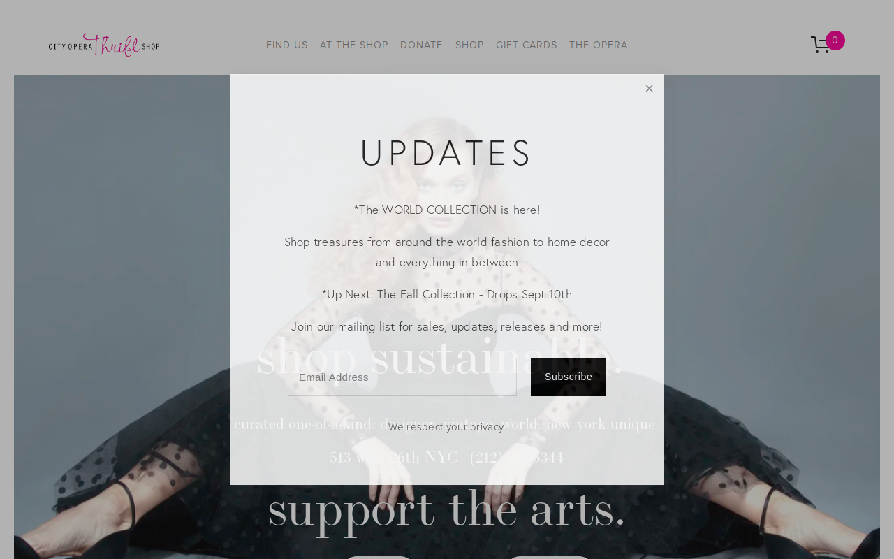 City Opera Thrift Shop website preview