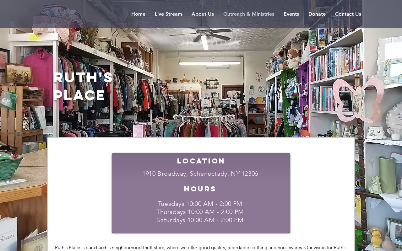 Ruth's Place website preview