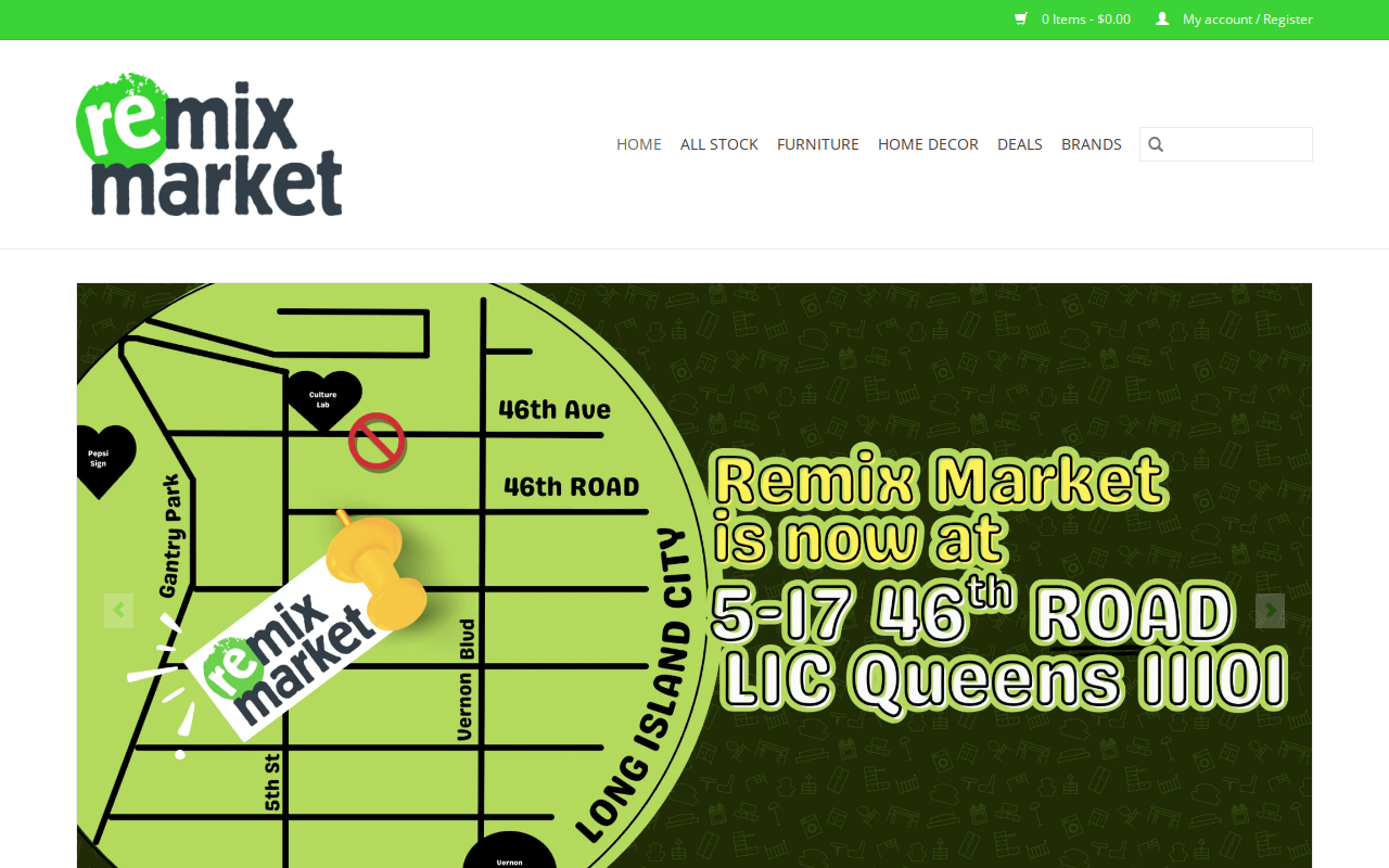 Remix Market website preview