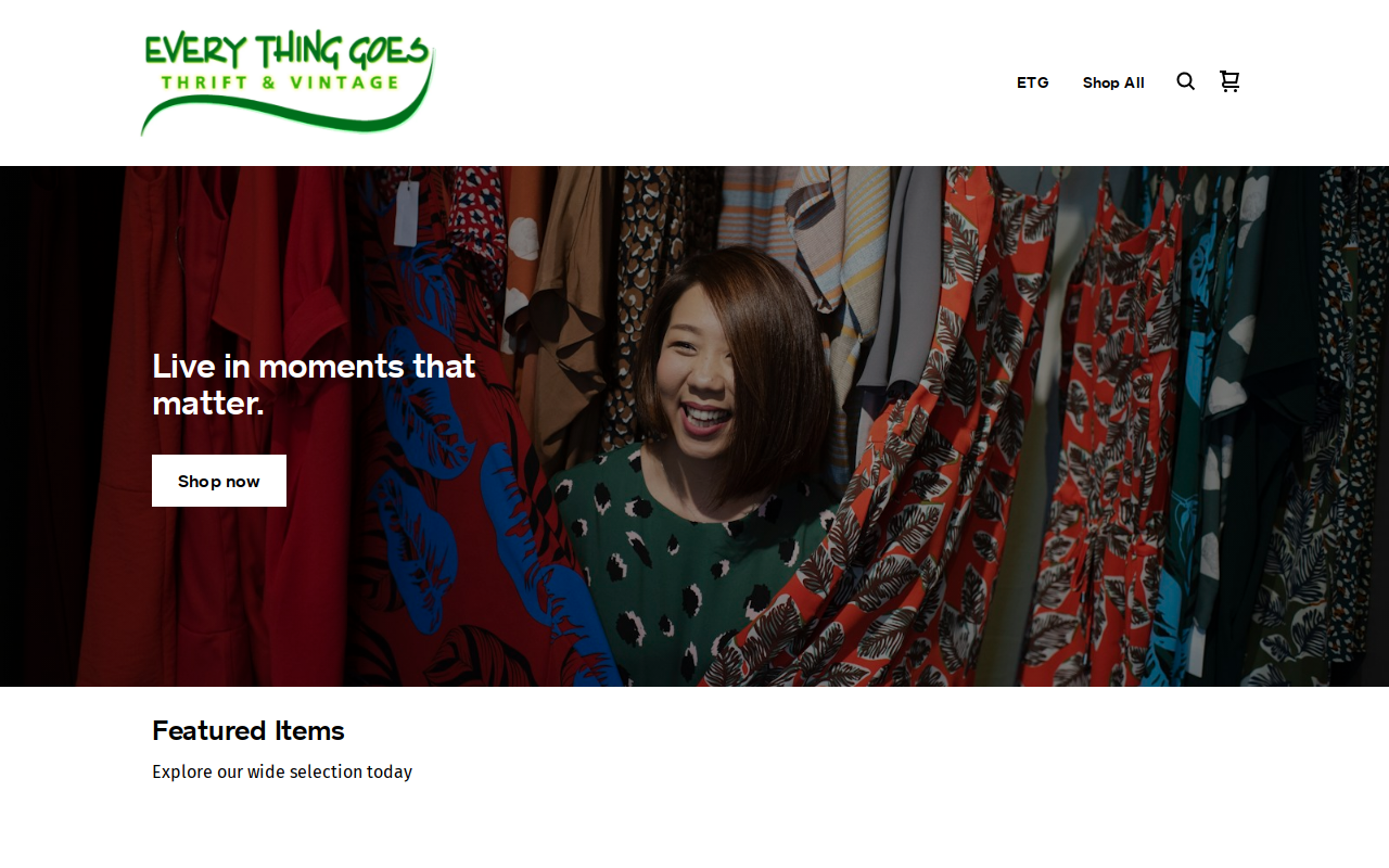 Every Thing Goes Furniture website preview