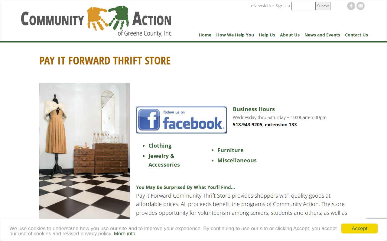 Pay It Forward website preview