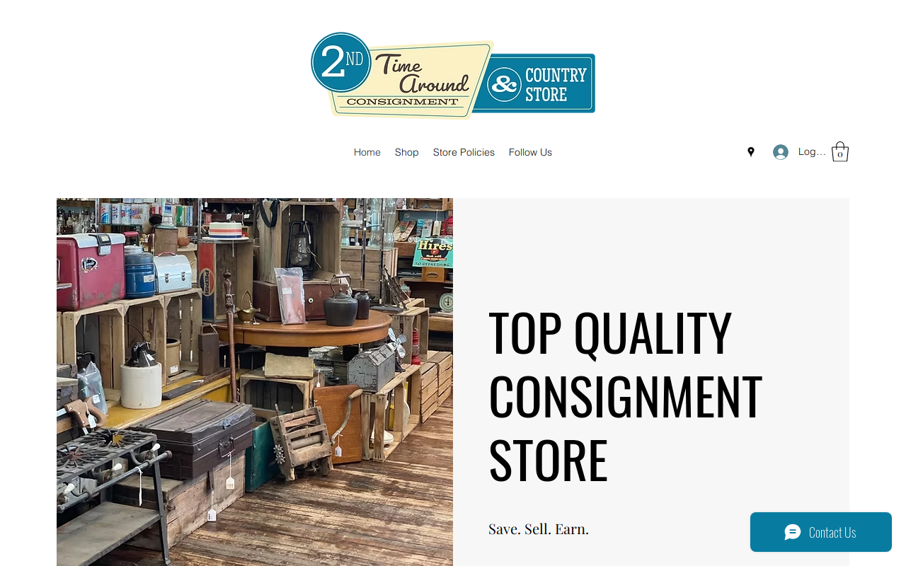 2nd Time Around Consignment website preview