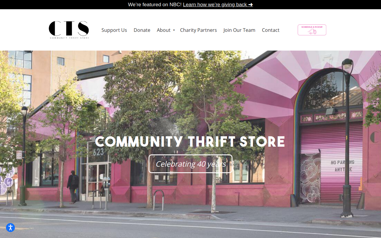 Community Thrift Store website preview