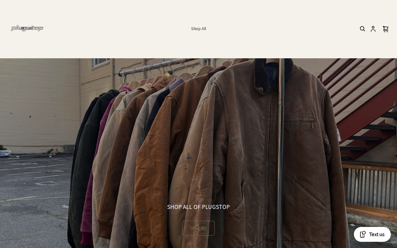 Plug Stop Vintage & Thrift website preview