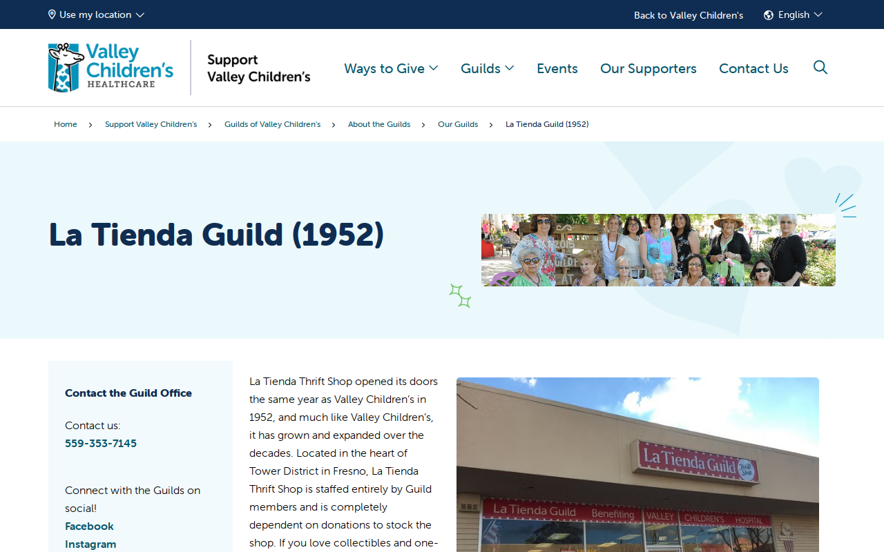 La Tienda Guild website preview