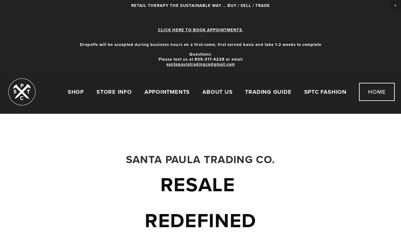Santa Paula Trading Co. website preview