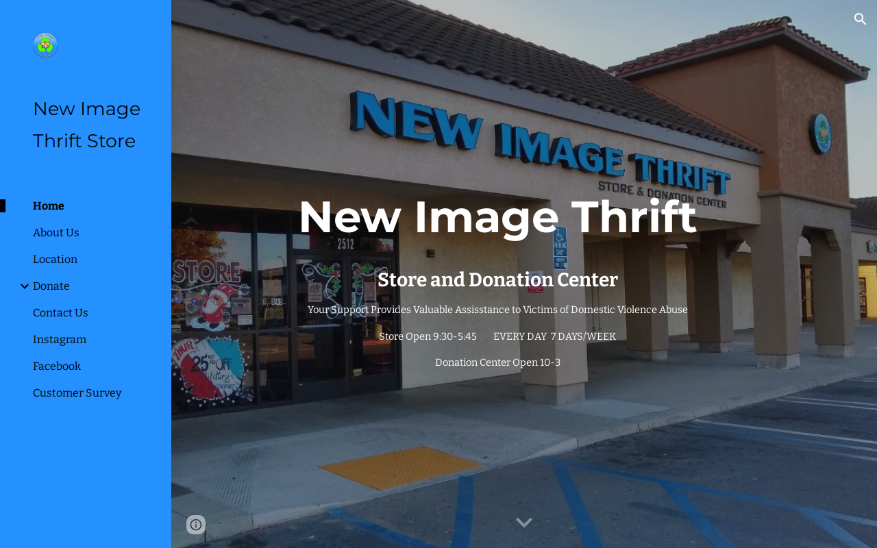 New Image Thrift Store website preview