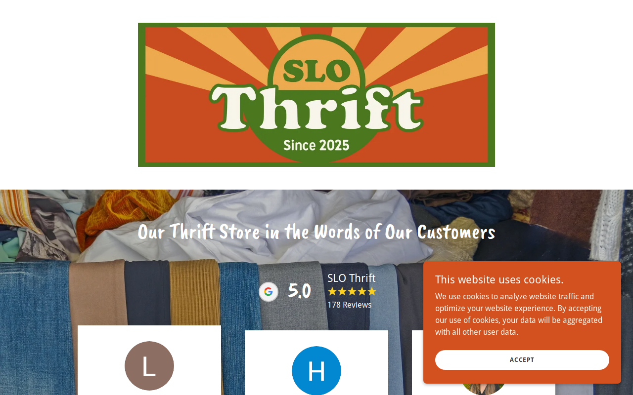 SLO Thrift website preview