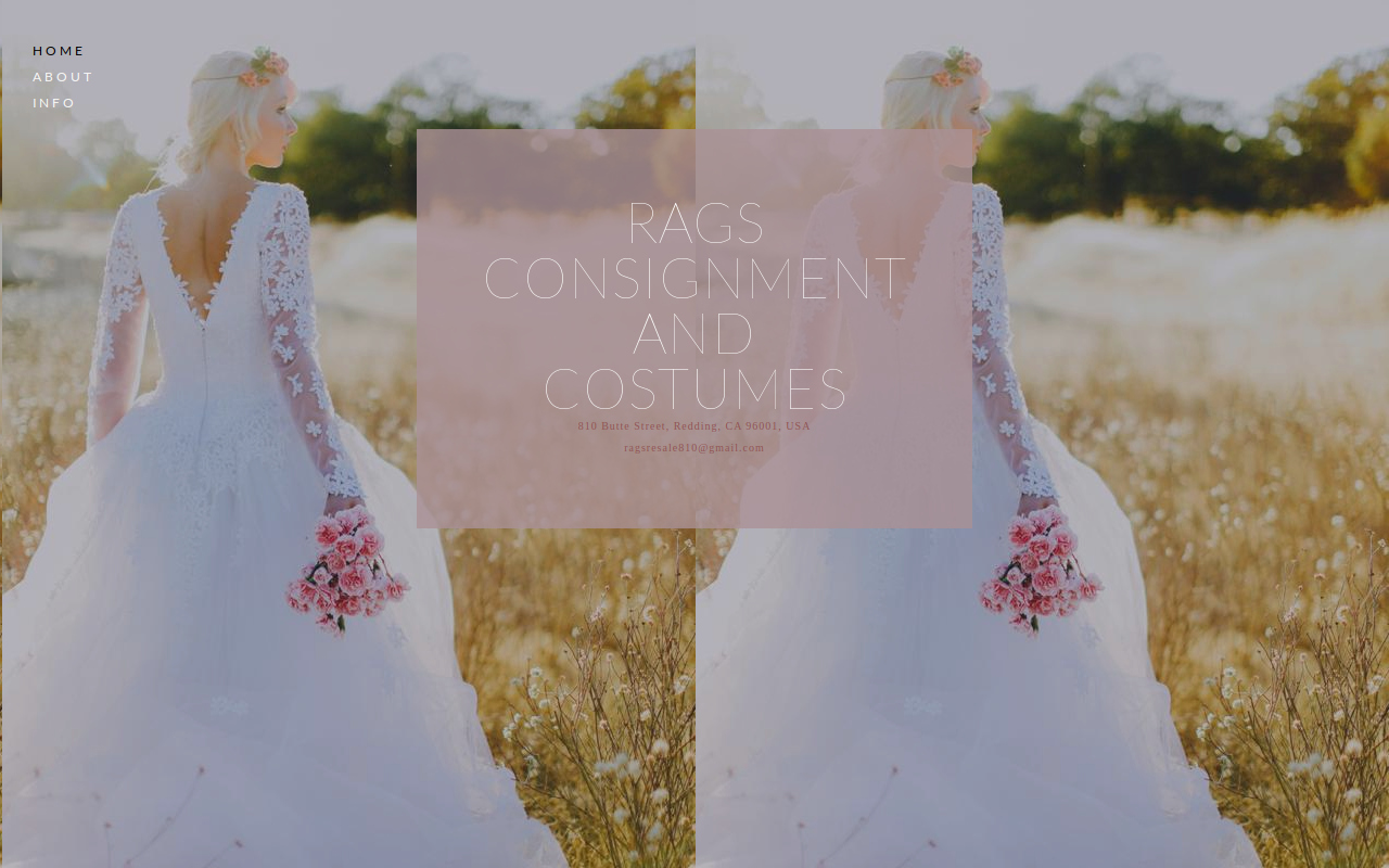 Rags - New & Resale Clothing website preview