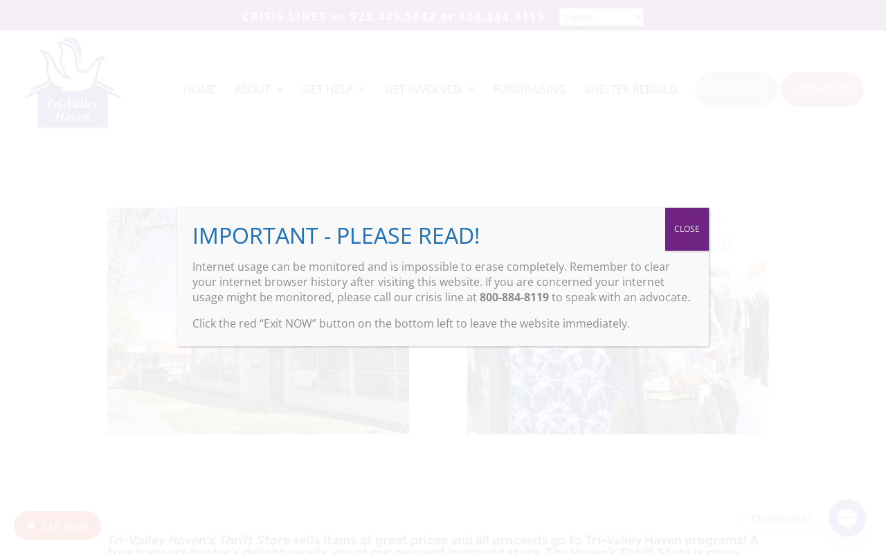 Tri Valley Haven website preview