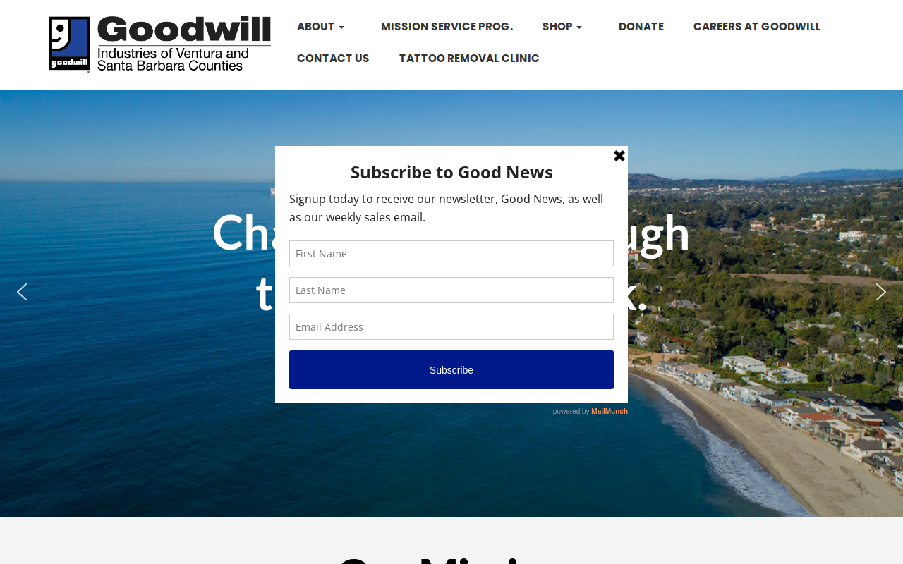 Goodwill Wholesale Outlet website preview