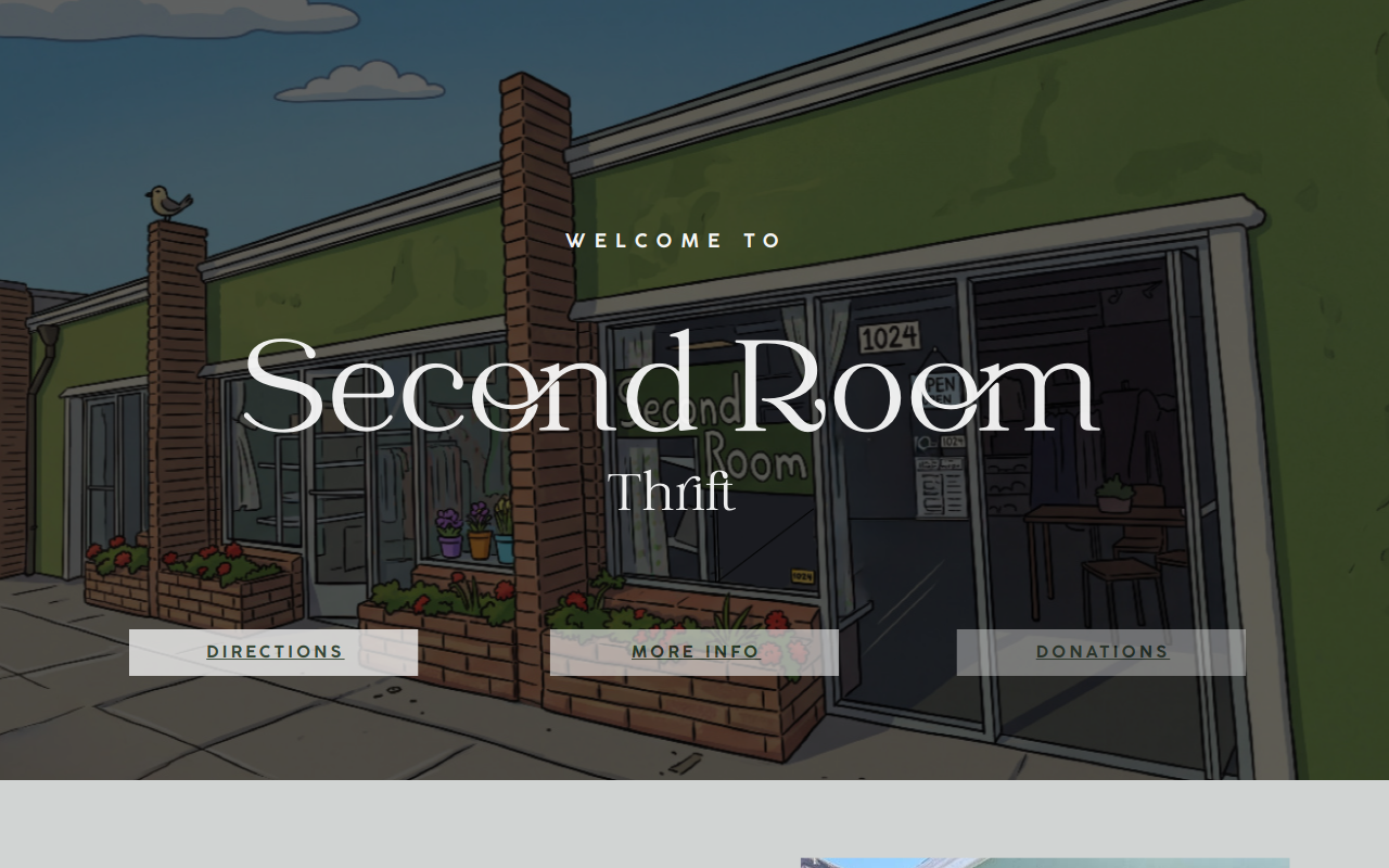 Second Room website preview