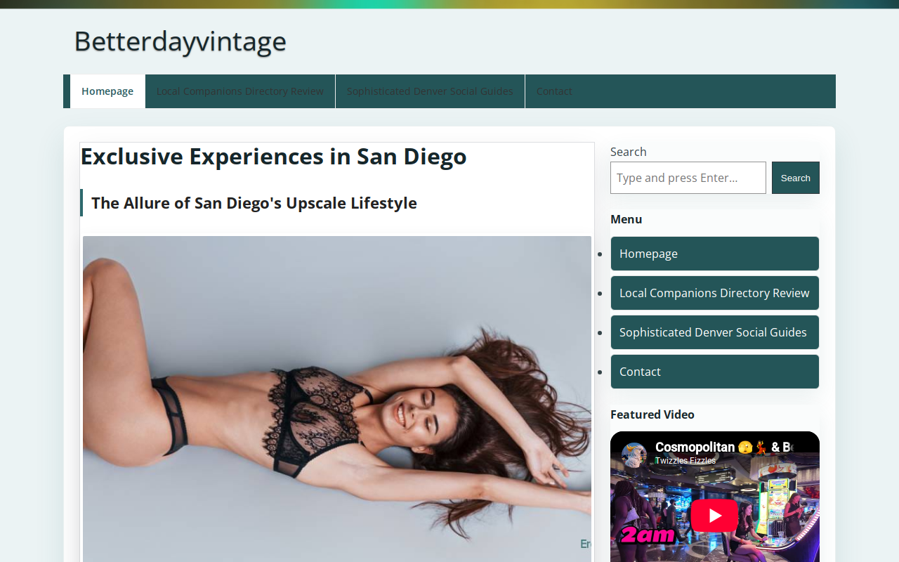 Betterday Vintage website preview