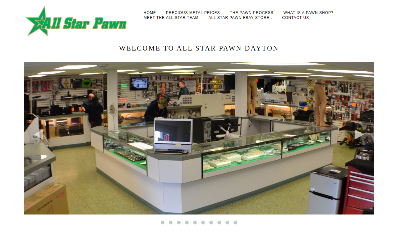 All Star Pawn website preview