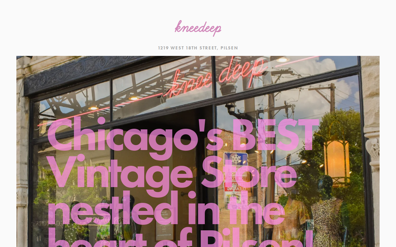 Knee Deep Vintage website preview