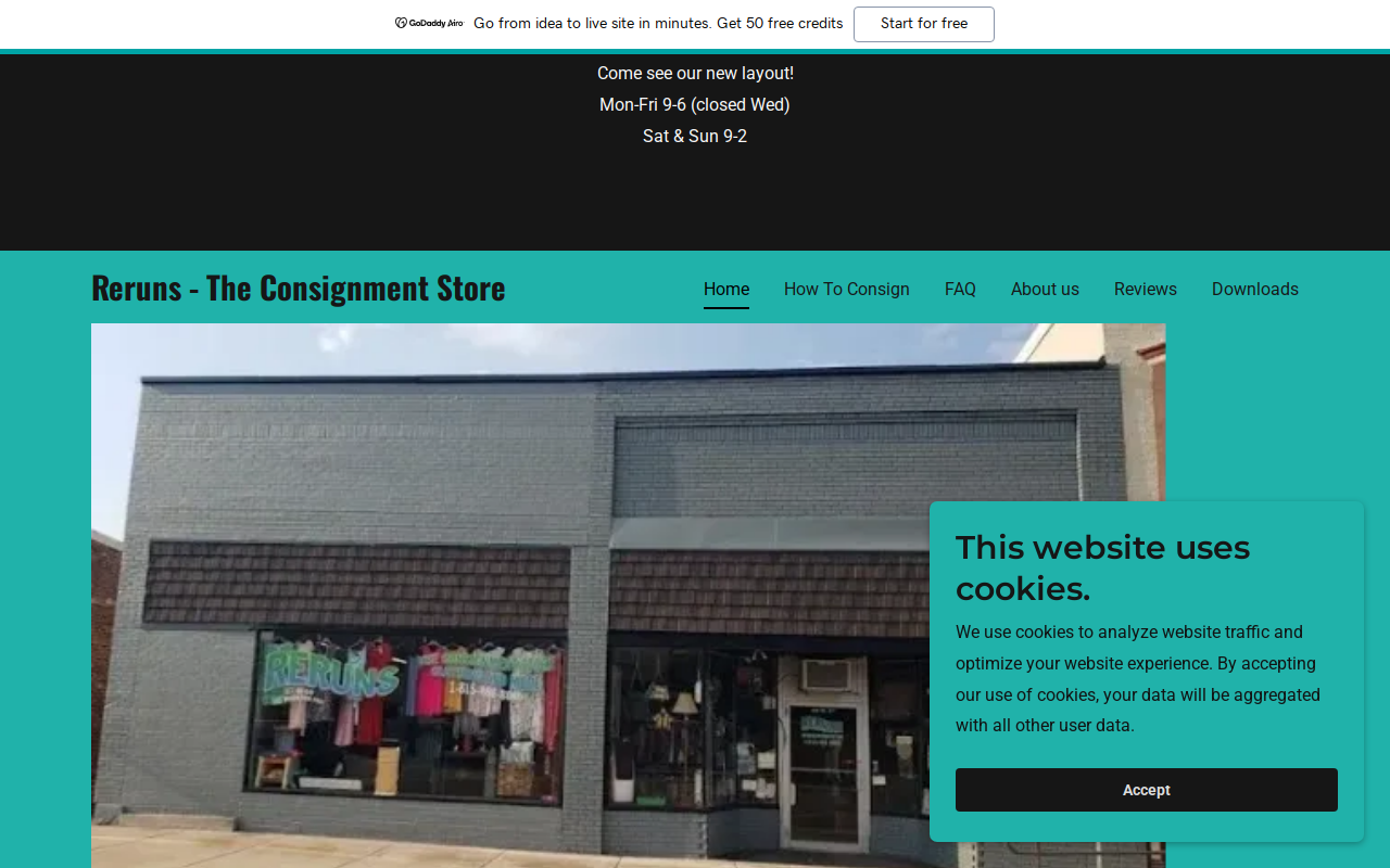 ReRuns website preview