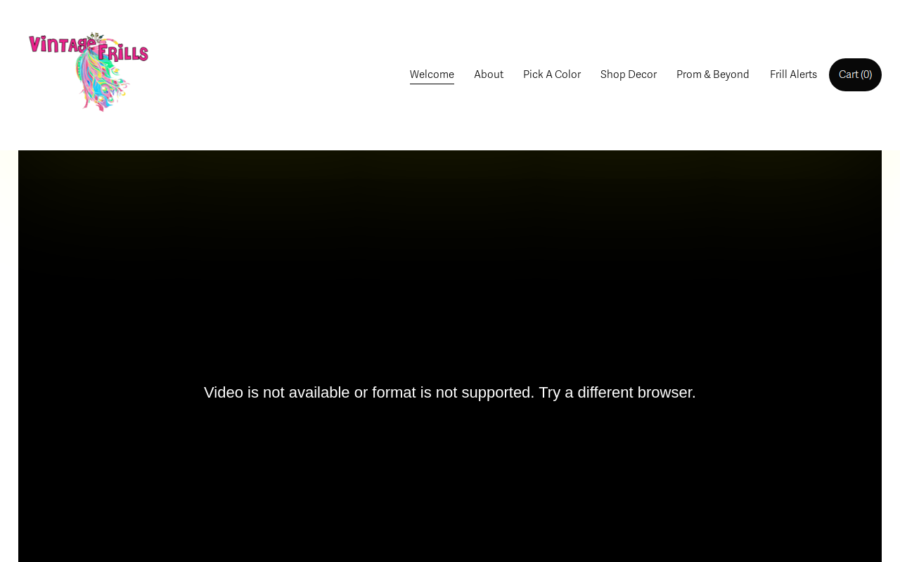 Vintage Frills website preview