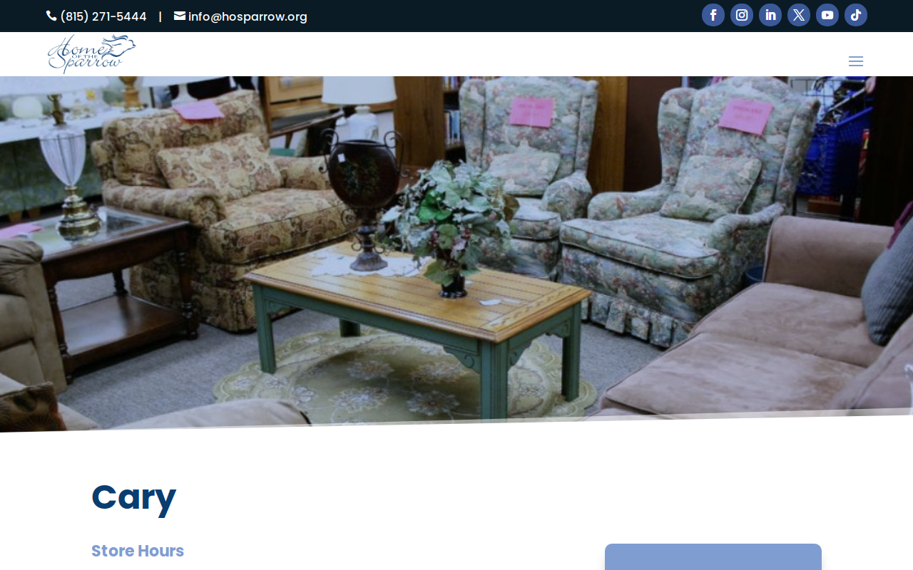 Sparrow's Nest website preview