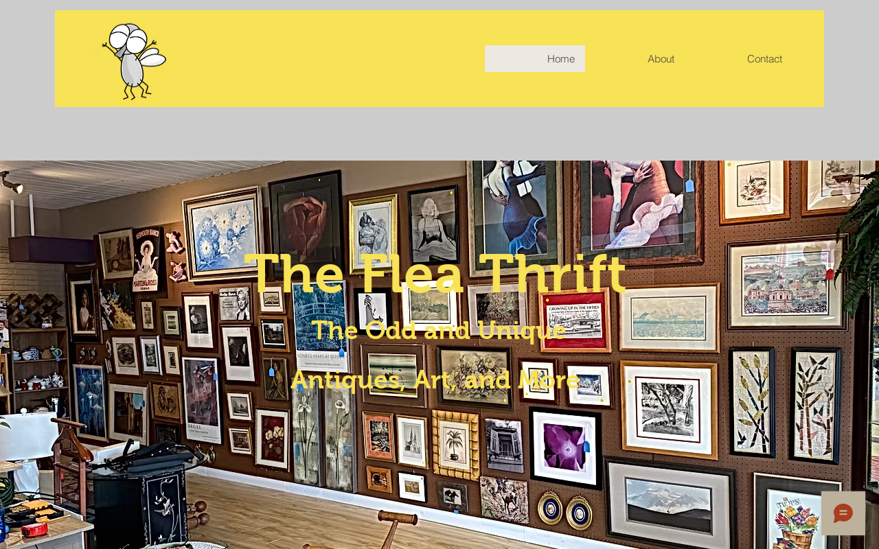 The Flea Thrift website preview