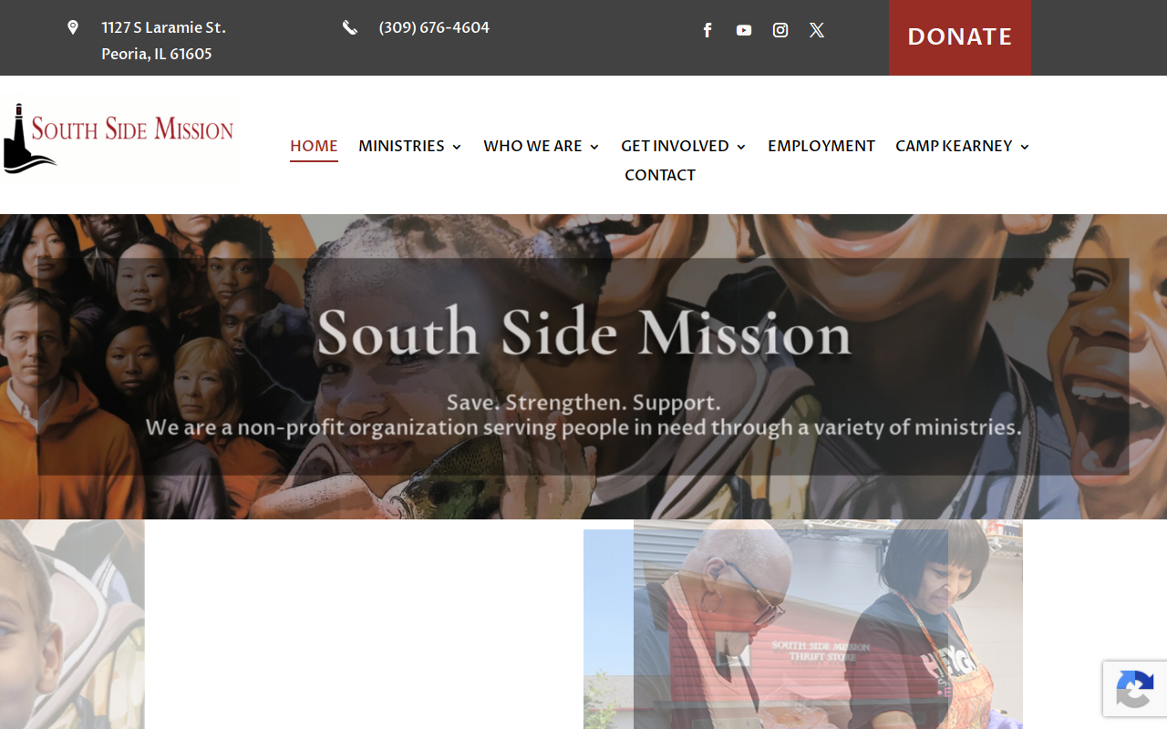 South Side Mission Thrift Store website preview