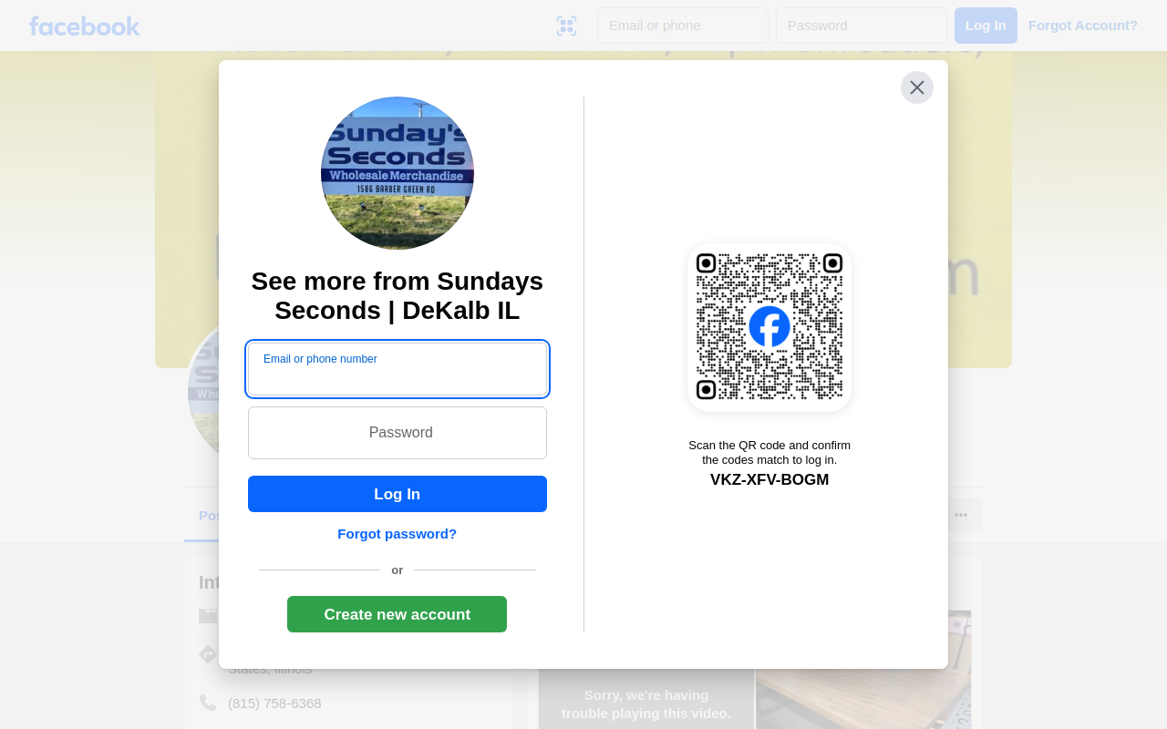 Sunday's Seconds website preview