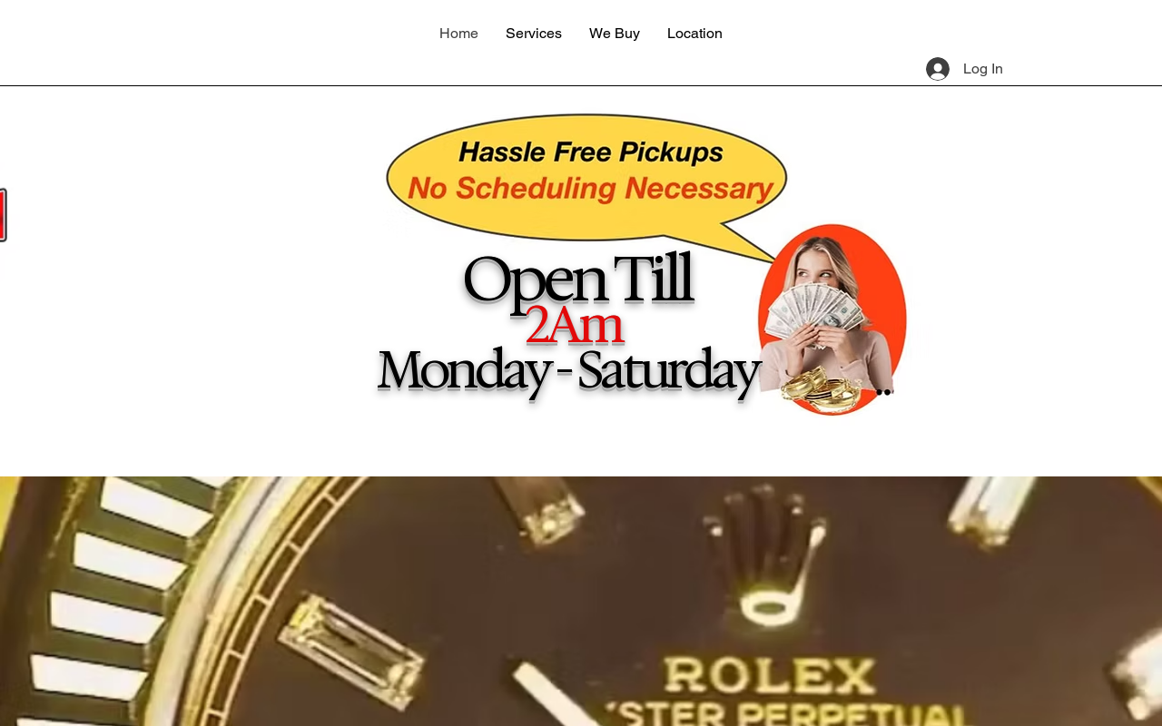 24hr Pawn Shop & repairs website preview