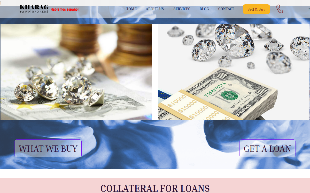 Kharag Pawn website preview