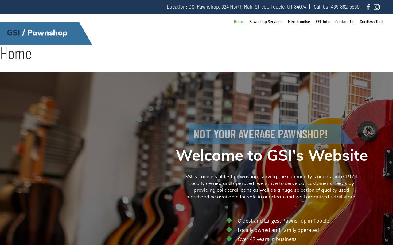 GSI Pawnshop website preview