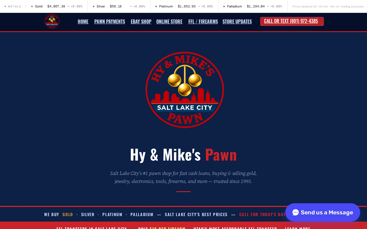 Hy & Mike's Pawn website preview