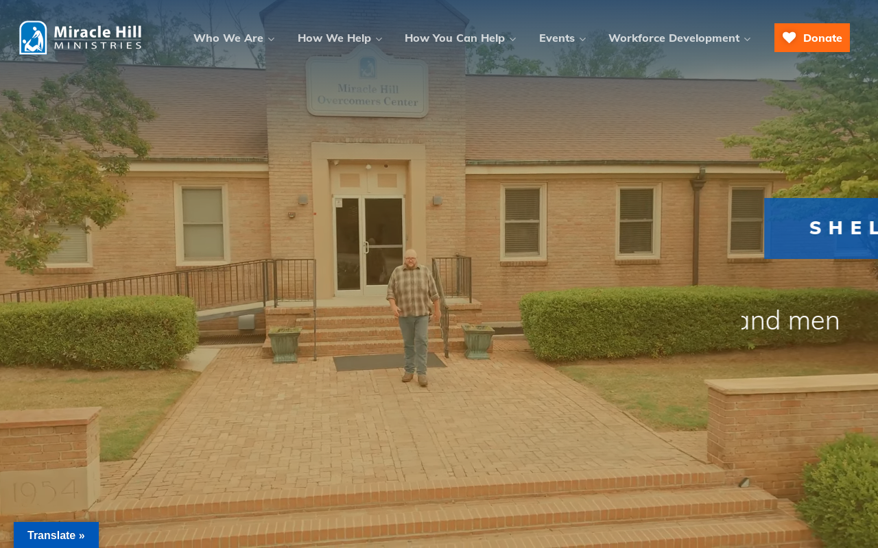 Miracle Hill website preview