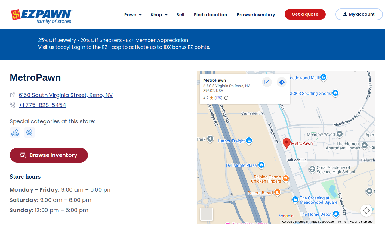 MetroPawn website preview