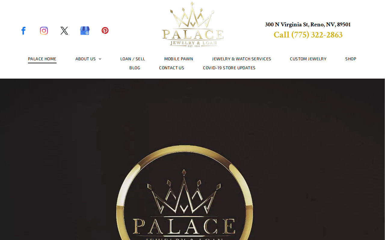 Palace Jewelry & Loan website preview