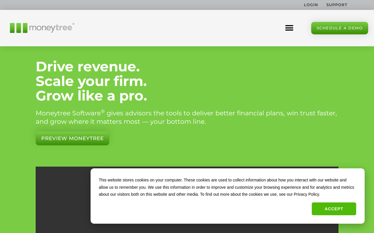 Moneytree website preview