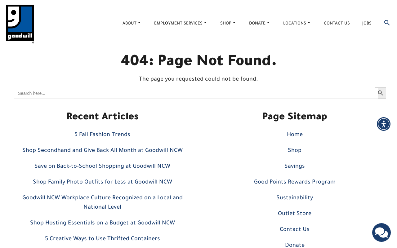 Goodwill Outlet Store website preview