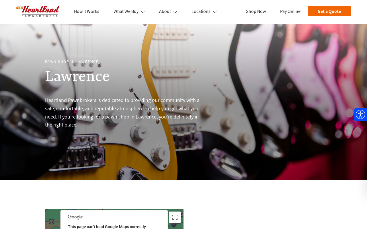 Heartland Pawn and Jewelry website preview
