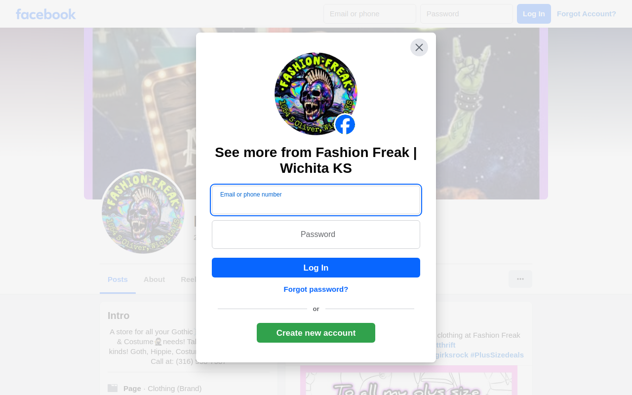 Fashion Freak website preview