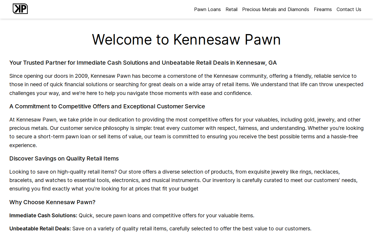 Kennesaw Pawn website preview