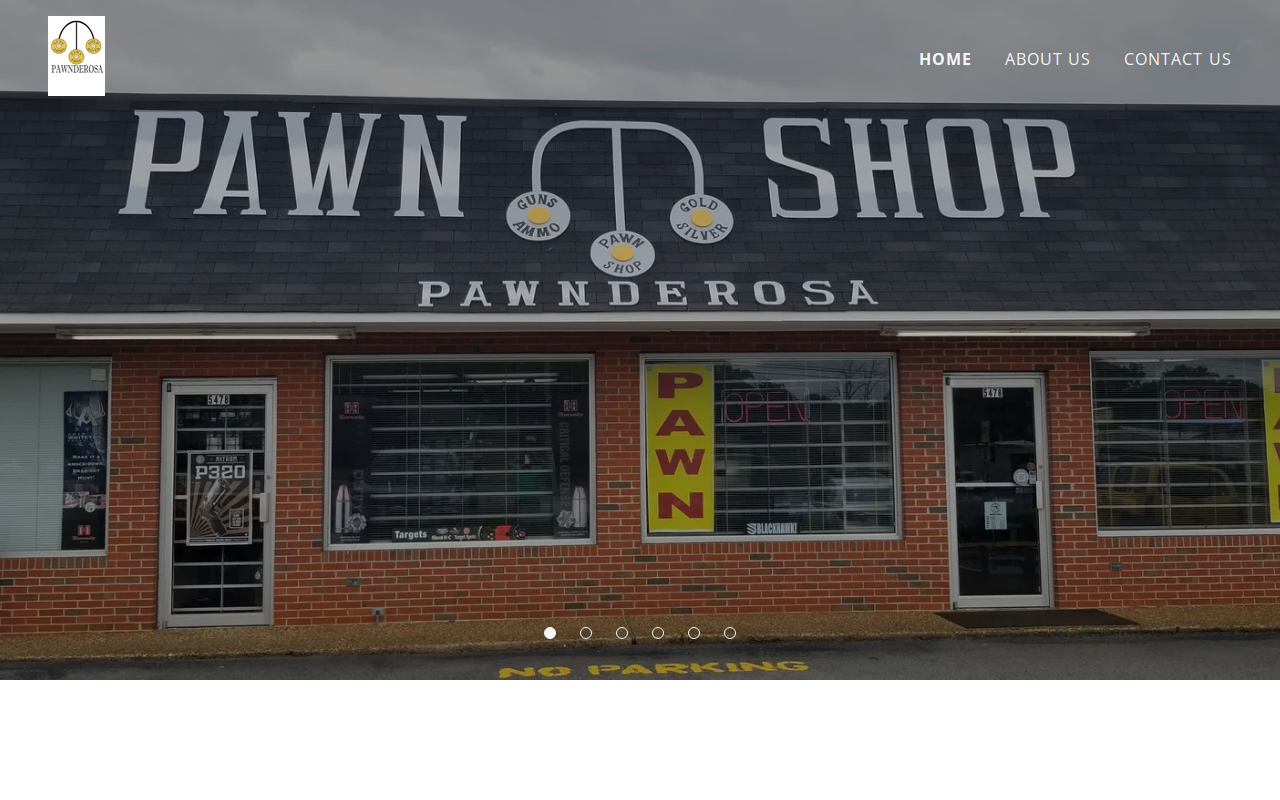 The Pawnderosa Pawn Shop website preview