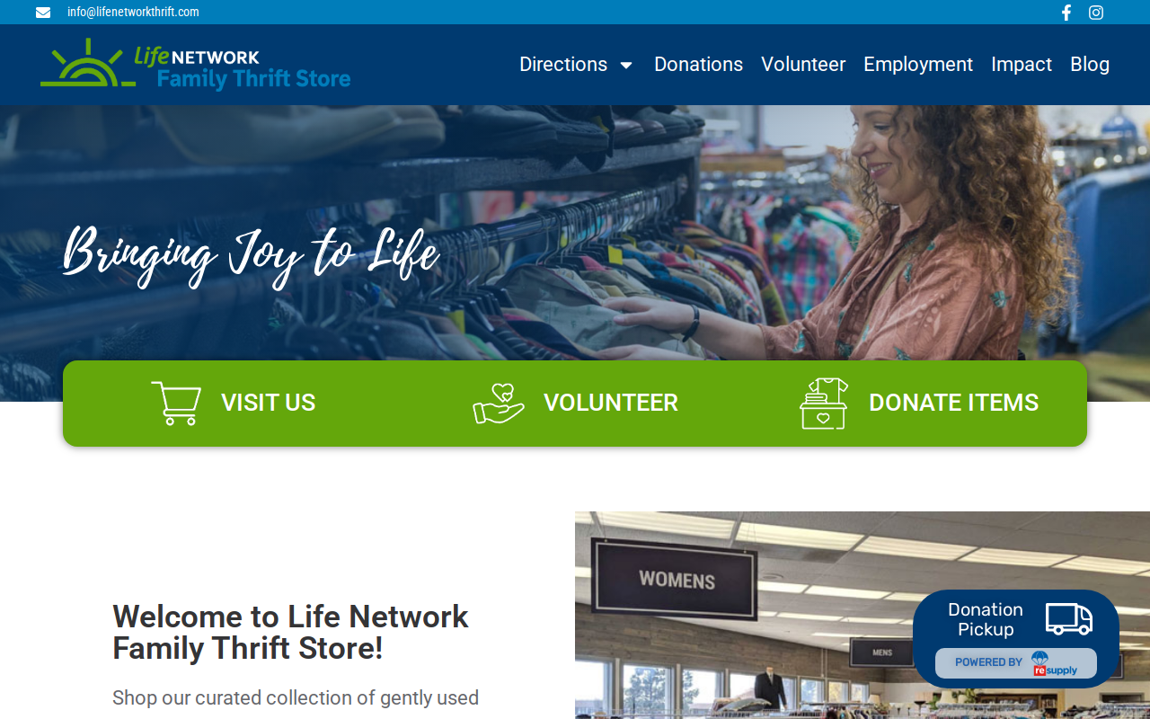 Life Network website preview