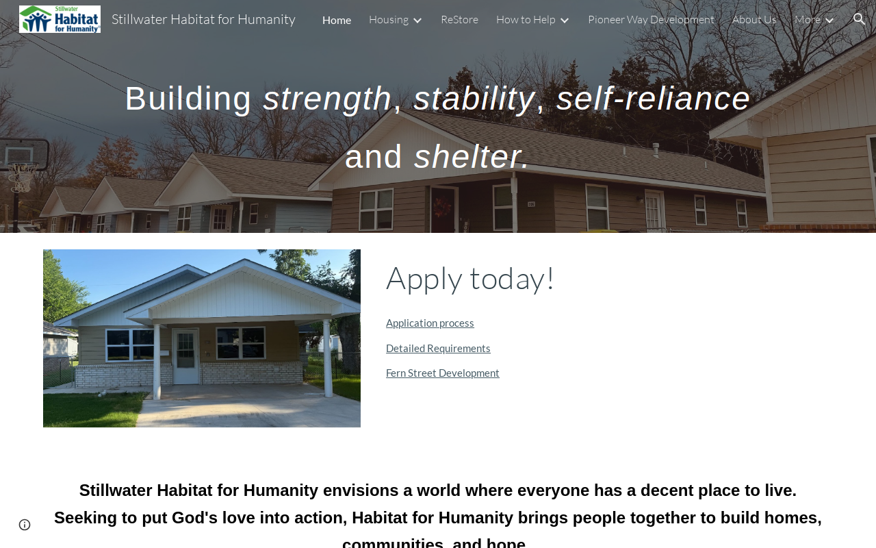 Stillwater Habitat for Humanity ReStore website preview