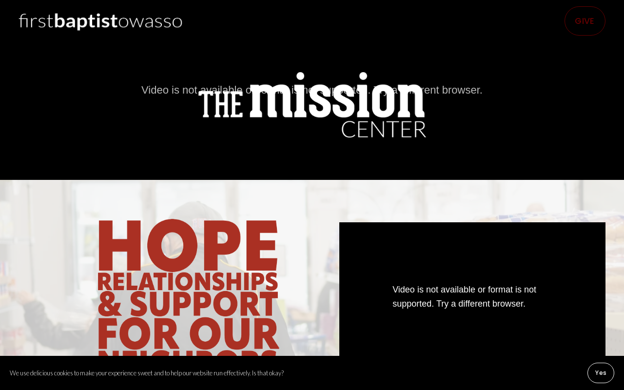 The Mission website preview